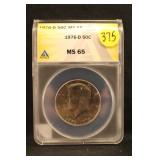 1976-D MS 65 Certified Kennedy Half Dollar