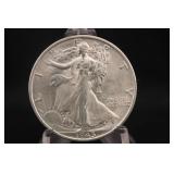 1945-S UNC Walking Liberty Silver Half Dollar