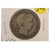 1914 Silver Barber Half Dollar