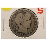 1914-S Silver Barber Half Dollar