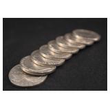 Lot of 8 1934 Canada Nickels