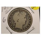1896 Silver Barber Half Dollar