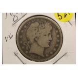 1896-O Silver Barber Half Dollar
