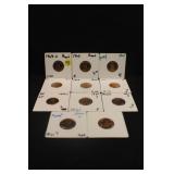 Lot of 10 Mixed Date Proof Lincoln Pennies