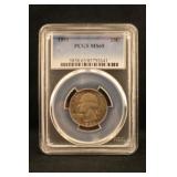 1955 MS65 Washington Silver Quarter