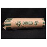 Roll of 48 Roosevelt 90% Silver Dimes