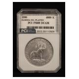 1998 Certified Zambia Silver Plated 4000 K Coin