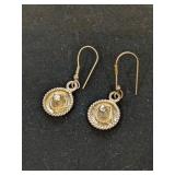 .925 Silver Sombrero Earrings  3.4g