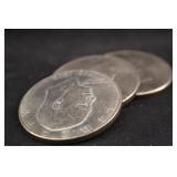 Lot of 3 1976 Eisenhower Dollars