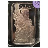 1oz .999 Silver Statue of Liberty Bar