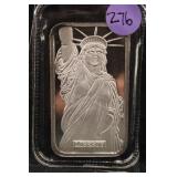 1oz .999 Silver Statue of Liberty Bar