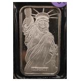 1oz .999 Silver Statue of Liberty Bar
