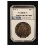 1878-S Certified Morgan Silver Dollar *Toned