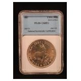 1957 South Africa 5 Shilling Proof Certified