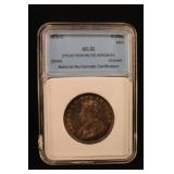 1919-C Certified Silver India Rupee