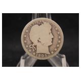 1905-O Silver Liberty Head Quarter