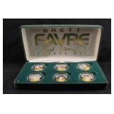 Brett Favre 24kt Gold-Plated Quarter Set
