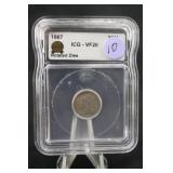 1867 VF20 U.S Three Cent Nickel