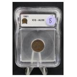 1901 AU58 Indian Head Cent