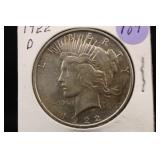 1922-D U.S. Silver Peace Dollar