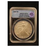 2007-W 1oz Certified Silver Eagle