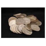 Lot of 40 Mixed Date Washington Silver Quarters