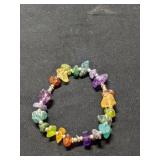 Raw Chakra Gemstone Stretch Bracelet