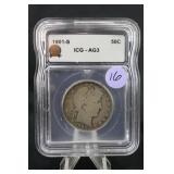 1901-S Silver Barber Half Dollar