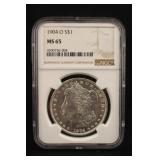 1904-O MS65 NGC Certified Morgan Silver Dollar