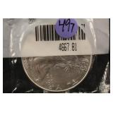2000 1oz .999 Pure Silver Eagle