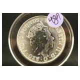 2023 .999 fine Silver Britannia