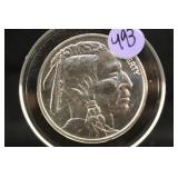 1oz .999 Pure Silver Buffalo Round