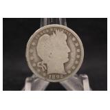 1892 Silver Liberty Head Morgan Quarter