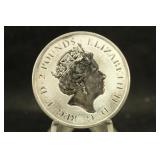 2021 1oz .9999 Silver 2 Pounds Coin