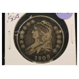 1809 Capped Bust Silver Half Dollar
