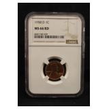 1958-D MS66 Red Lincoln Wheat Cent