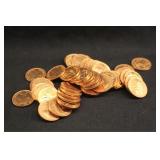 Roll of 1959 Canada UNC Copper Cents