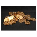 Roll of UNC Canada 1957 Copper Cents