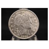 1904-P Barber Silver Half Dollar
