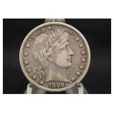 1898-P Barber Silver Half Dollar *Liberty