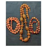 Lot of Three Vintage Bead Necklaces