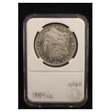1884-CC Uncirculated Morgan Silver Dollar