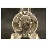 1964-D Silver Washington Quarter