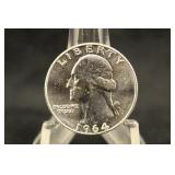 1964-D Silver Washington Quarter