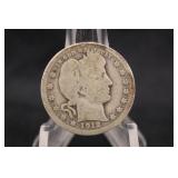 1912 Silver Barber Quarter