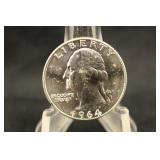 1964-D Silver Washington Quarter