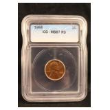 1955-P MS67 ICG Lincoln Wheat Cent