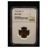 1966 SMS MS67 Lincoln Memorial Cent