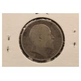 1910-G Great Britain Silver Shilling