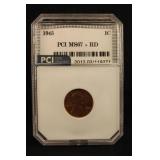1945 Certified Lincoln Wheat Cent